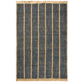Athens Stripes Rug Ink Blue By Ferm Living - Front View