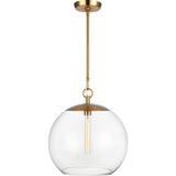 Atlantic Round Pendant — 16", Burnished Brass