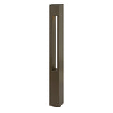 Atlantis Large Square 120v Bollard - Bronze - by Hinkley