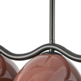 Atlas Linear Pendant Black Burgundy By Kuzco - Detailed View1