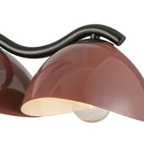 Atlas Linear Pendant Black Burgundy By Kuzco - Detailed View