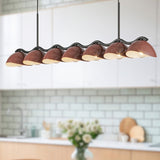 Atlas Linear Pendant Black Burgundy By Kuzco - Lifestyle View1