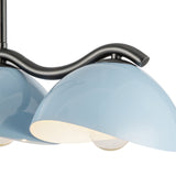 Atlas Linear Pendant Black Cerulean By Kuzco - Detailed View