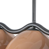 Atlas Linear Pendant Black Peach By Kuzco - Detailed View
