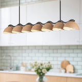 Atlas Linear Pendant Black Peach By Kuzco - Lifestyle View