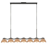 Atlas Linear Pendant Black Peach By Kuzco