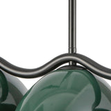 Atlas Linear Pendant Black Pine Green By Kuzco - Detailed View1