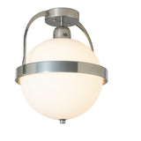 Atlas Semi-Flush Mount, shown in Sterling, by Hubbardton Forge
