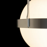 Atlas Semi-Flush Mount detail in Sterling, by Hubbardton Forge