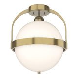 Atlas Semi-Flush Mount in Modern Brass by Hubbardton Forge