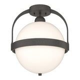 Atlas Semi-Flush Mount in Natural Iron by Hubbardton Forge