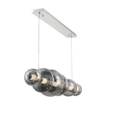 Atomo Linear Chandelier By Eurofase Chrome SG Finish