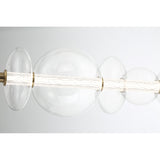 Atomo Linear Chandelier By Eurofase Gold CG Finish