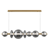 Atomo Linear Chandelier By Eurofase Gold SG