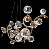 Audacity Linear Pendant Light French Gold By Schonbek Forever - Side View