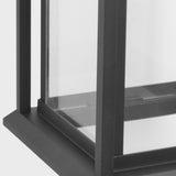 Audley LED Outdoor Lantern Medium Antique Bronze Clear Glass By Generation Lighting - Detailed View1