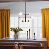 Auggie Chandelier Black By Lark Living - Lifestyle View