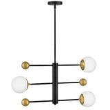 Auggie Chandelier Black By Lark Living - Side View1