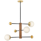 Auggie Chandelier Bright Brass By Lark Living - Front View