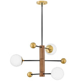 Auggie Chandelier Bright Brass By Lark Living - Side View1