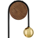 Auggie Wall Sconce Bright Brass By Lark Living - Detailed View2