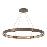 Aura LED Chandelier in Bronze by Hubbardton Forge