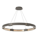 Aura LED Chandelier in Dark Smoke by Hubbardton Forge