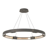 Aura LED Chandelier in Natural Iron by Hubbardton Forge
