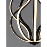 Aura LED Pendant by ET2 - 12 Inch, Black
