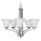Aurora Chandelier Satin Nickel by Maxim Lighting