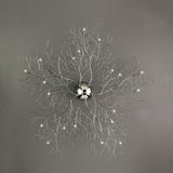 Autumn Flush Mount by Eurofase - 45 Inch Chrome detail view of branches