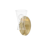 Ava Wall Sconce Vanity Light Natural Aged Brass by Maxim Lighting