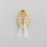 Ava Wall Sconce Vanity Light Natural Aged Brass by Maxim Lighting