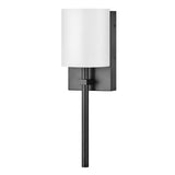 Avenue White Acrylic Small Single Light Sconce - Black - by Hinkley