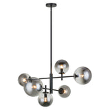 Averley Chandelier Medium Black By Matteo- Front View