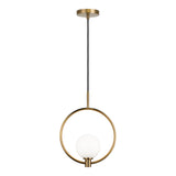 Averley Ring Pendant 11.88 Inch Aged Gold Brass