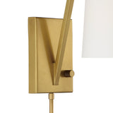 Avon Task Sconce Aged Brass By Crystorama - Detailed View