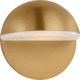 Axel Wall Sconce — 7", White Inside, Clear Outside, Midnight Black