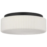 Axira Two Light Flush Mount Midnight Black By Generation Lighting