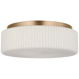 Axira Two Light Flush Mount Satin Brass By Generation Lighting