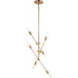 Axis Chandelier — 35 1/4", Satin Brass