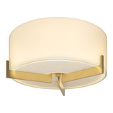 Axis Flush Mount in Modern Brass by Hubbardton Forge