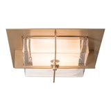 Axis LED Flush Mount, shown in Soft Gold, by Hubbardton Forge