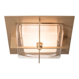 Axis LED Flush Mount, shown in Soft Gold, by Hubbardton Forge