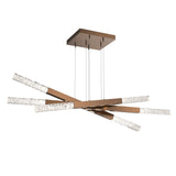Axis Moda Triple Linear Chandelier By Hammerton, Finish: Oil Rubbed Bronze