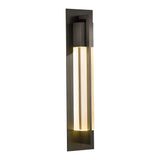 Axis Outdoor Wall Light Large, shown in Coastal Dark Smoke, by Hubbardton Forge