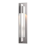 Axis Outdoor Wall Light Large in Coastal Burnished Steel by Hubbardton Forge