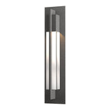 Axis Outdoor Wall Light Large in Coastal Natural Iron by Hubbardton Forge