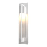 Axis Outdoor Wall Light Medium in Coastal White by Hubbardton Forge