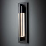 Axis Outdoor Wall Light Medium detail in Coastal Black, by Hubbardton Forge